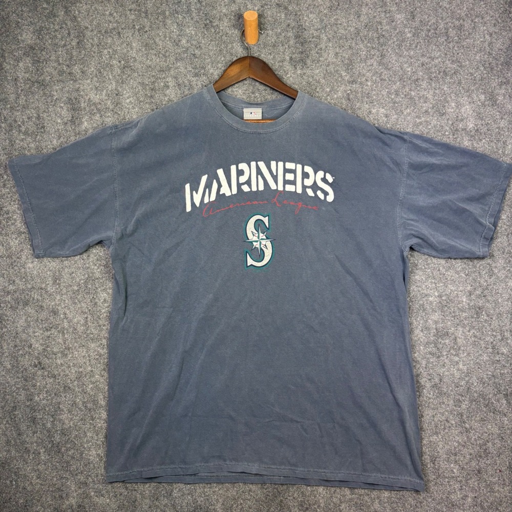 Genuine Merchandise Seattle Mariners Shirt Mens 2XL Blue MLB Baseball T-Shirt